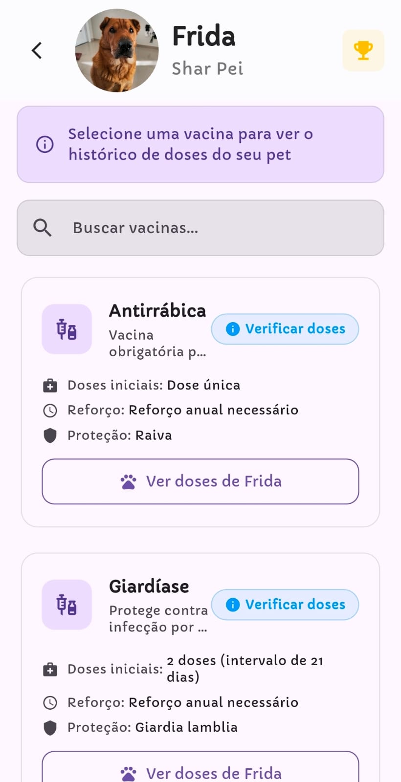 Lista de vacinas